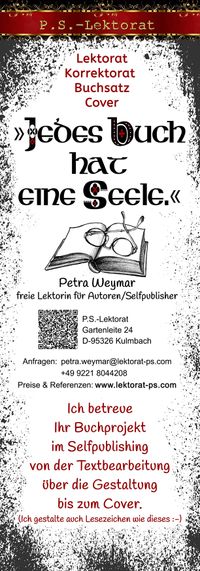 Petra Weymar, freie Lektorin, P.S.-Lektorat, freies Lektorat, Kulmbach